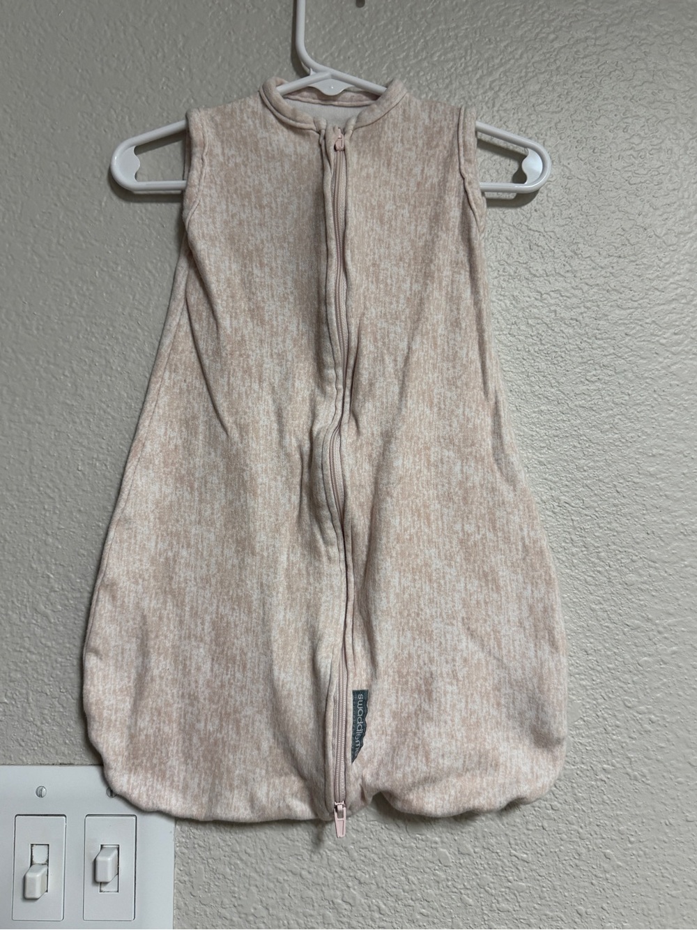 SwaddleMe Creamy Pink Beige Zippered Baby Sleep Sack